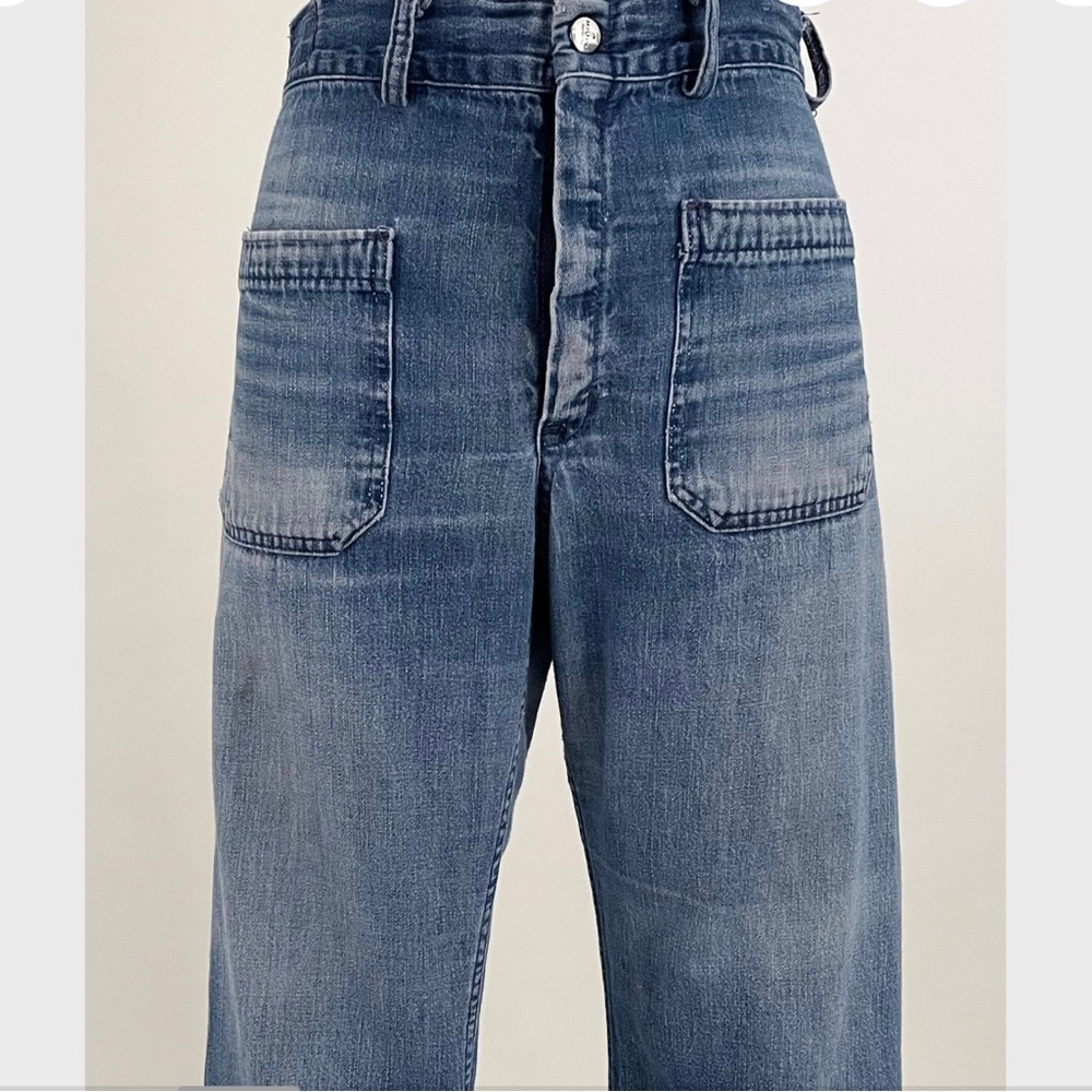 60’s 70’s seafarer distressed utility denims - Picture 3 of 9